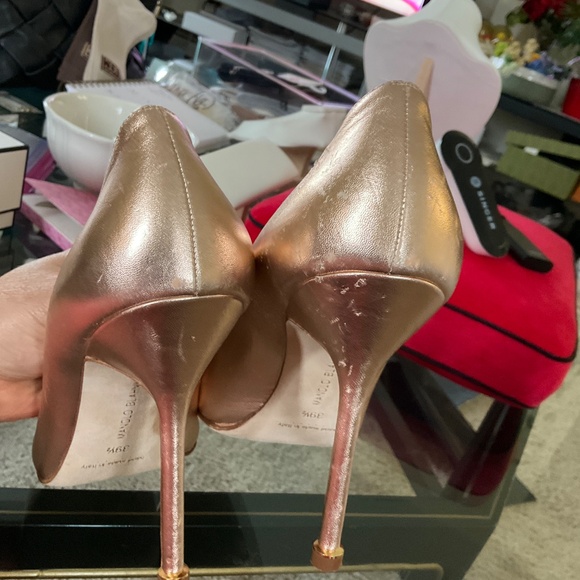 Manolo Blahnik Copper Hangisi Heels - Picture 8 of 14